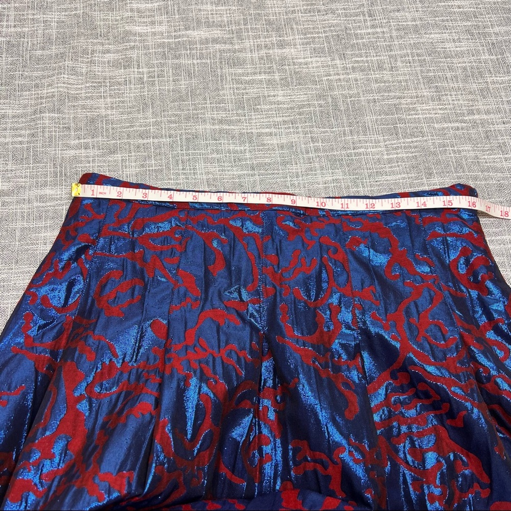Anthropologie Blue and Red Maxi Skirt - Picture 11 of 15